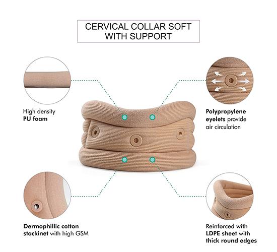 Tynor Cervical Collar Soft with Support - Big Value Shop