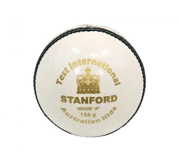 SF Test International Leather Cricket Ball_White