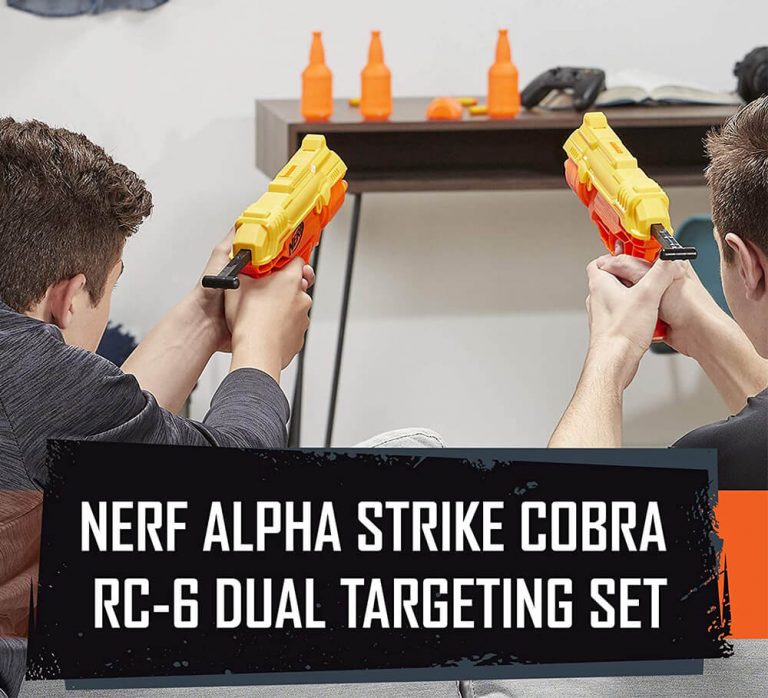 Nerf Alpha Strike Cobra Rc 6 Targeting Set 2 Blasters 4 Targets And 20 Darts Big Value Shop