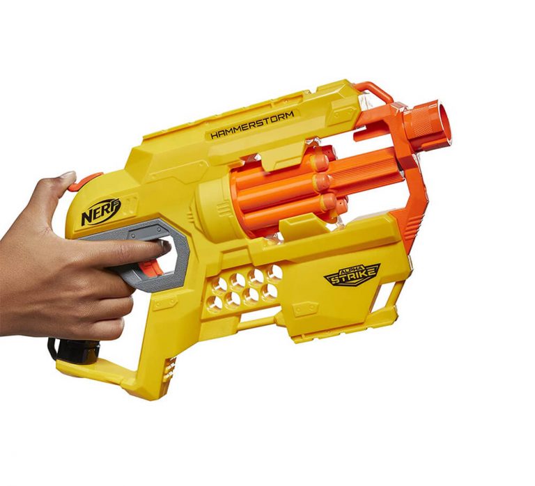 NERF Alpha Strike Hammerstorm Blaster | 8 Dart Drum - Big Value Shop