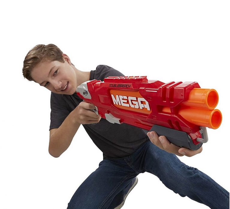 Nerf N Strike Mega Doublebreach Blaster 2 Darts Big Value Shop