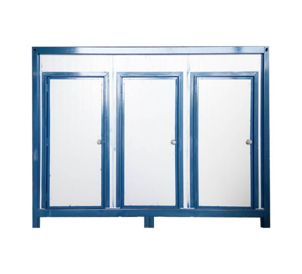 Portable Toilet Block-Toilet Block Three Compartments-12x6x8-cover