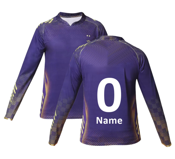 Customized KKR Cricket Jersey-Full Sleeves-F&B Sublimation