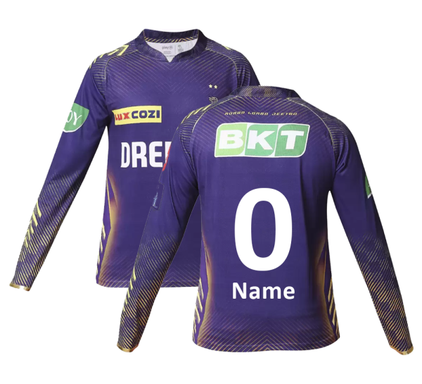 Customized KKR Cricket Jersey-Full Sleeves-Full Sublimation