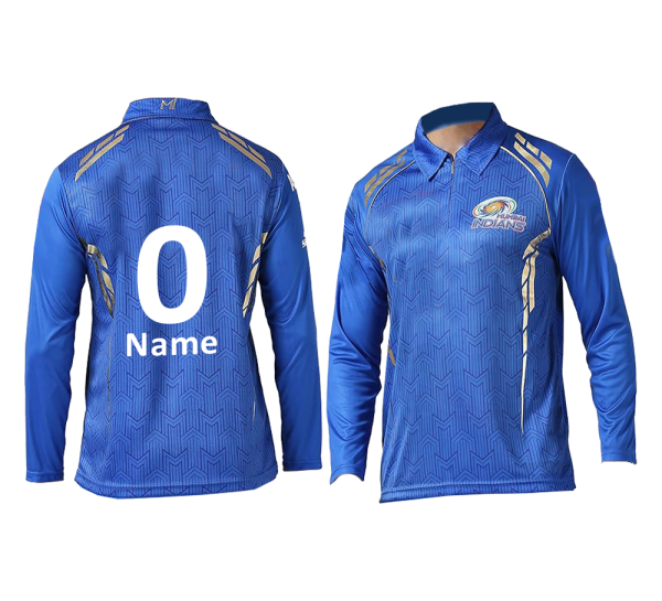 Customized MI Cricket Jersey-Full Sleeves-F&B Sublimation