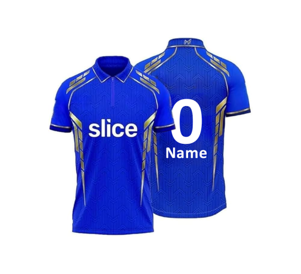 Customized MI Cricket Jersey-Half Sleeves-F&B Sublimation